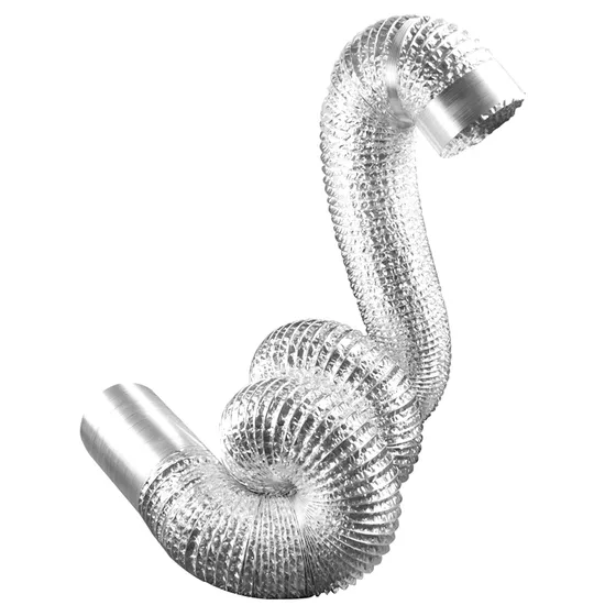 Retractable Ventilation Composite Aluminum Foil and Corrugated PVC Flexible Duct Tubes 