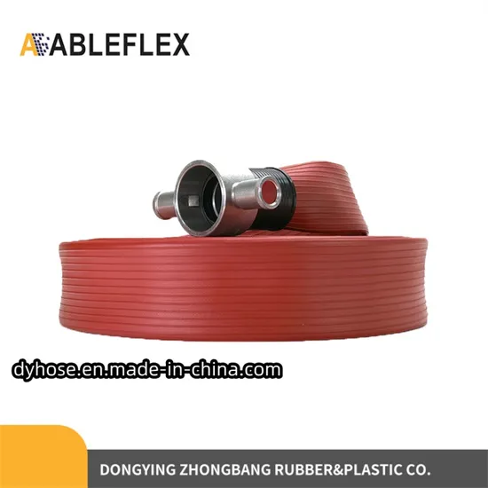 Wear Resistant PU/PVC Coated Fire Hose, High