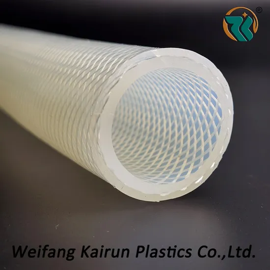 High Pressure Food Medical Grade Fiber Reinforced Silicone Wire Braided Tube Hose 
