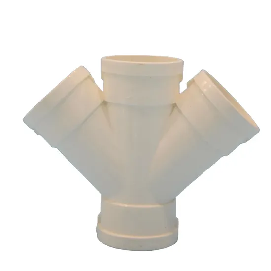 China Made PVC Water Pipe Plastic Material Oblique Four