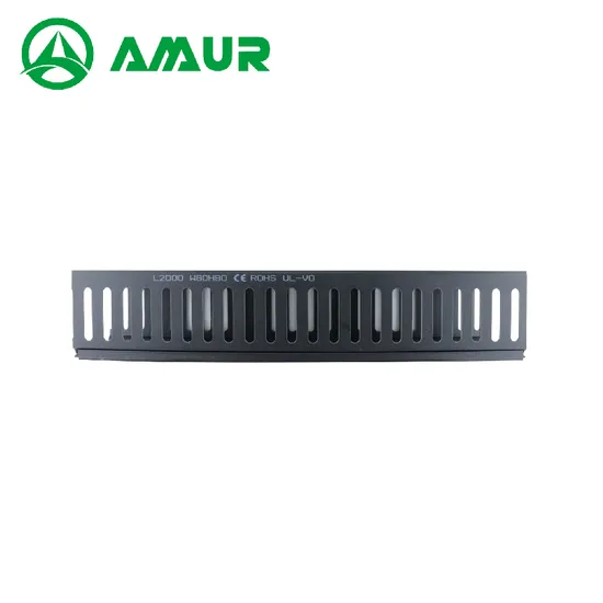 PVC 80X80mm Good Quality Plastic Wire Protection Slottend Cable Duct 