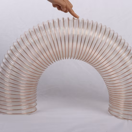 Best Price Polyurethane Copper Wire Suction Collector Pipe Wear Resistant Air PU Duct Hose 