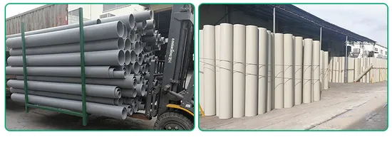 Round Polypropylene PP Plastic Exhaust Duct 