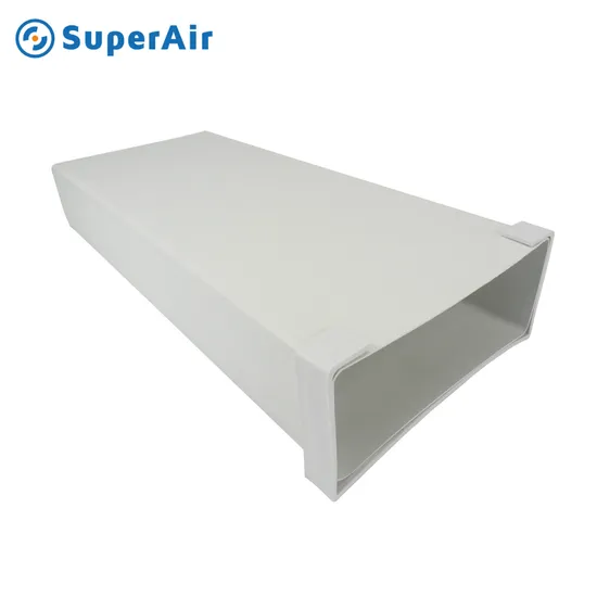 PVC Rectangular Flat Air Duct Systems Low Profile Channel Duct 